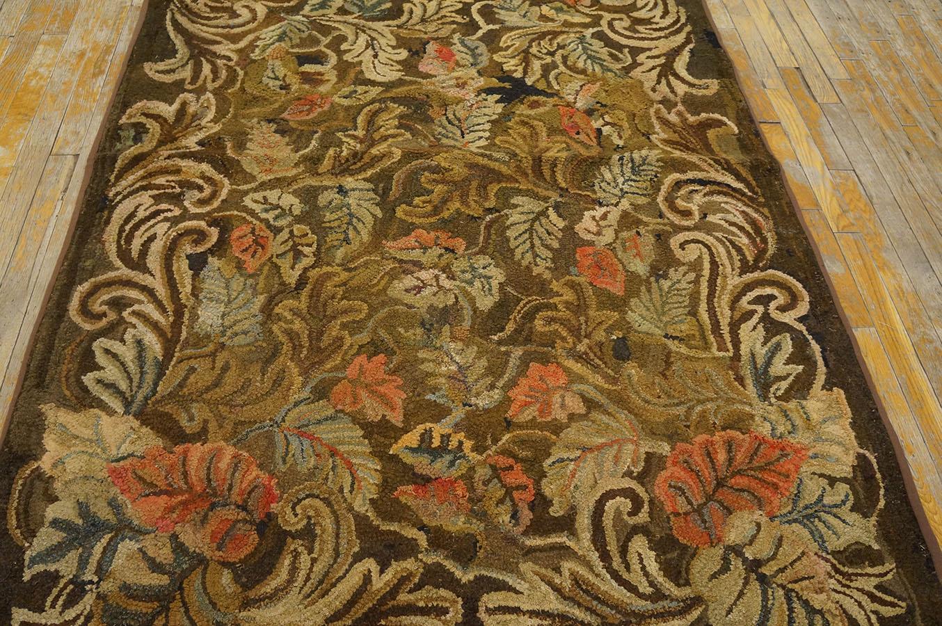 Antique American Hooked Rug For Sale 10