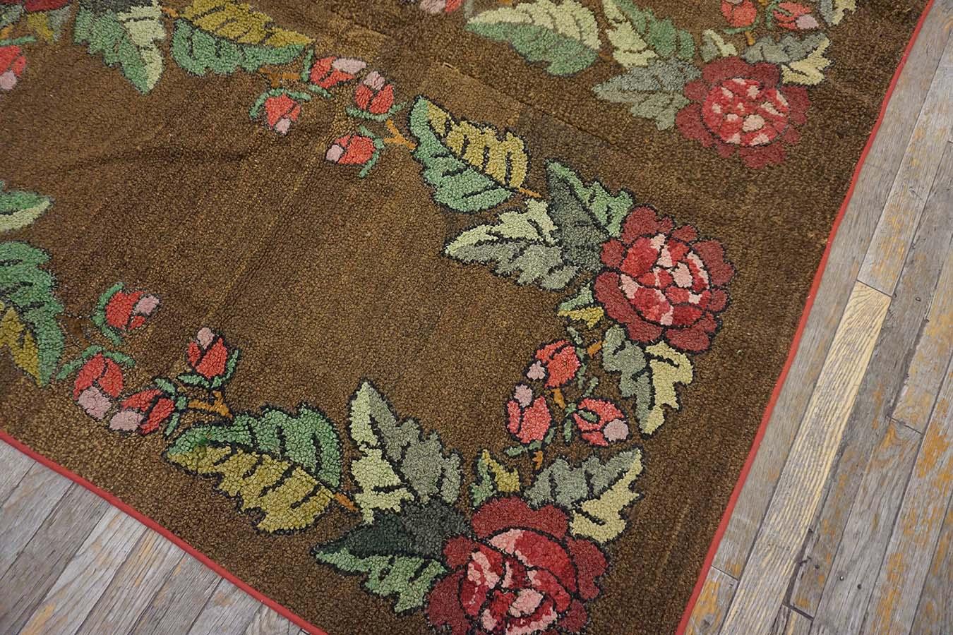 Early 20th Century American Hooked Rug ( 5' x 16' - 152 x 488 ) For Sale 8
