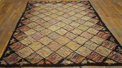 Early 20th Century American Hooked Rug ( 5'10"x 9'3" - 178 x 282 )