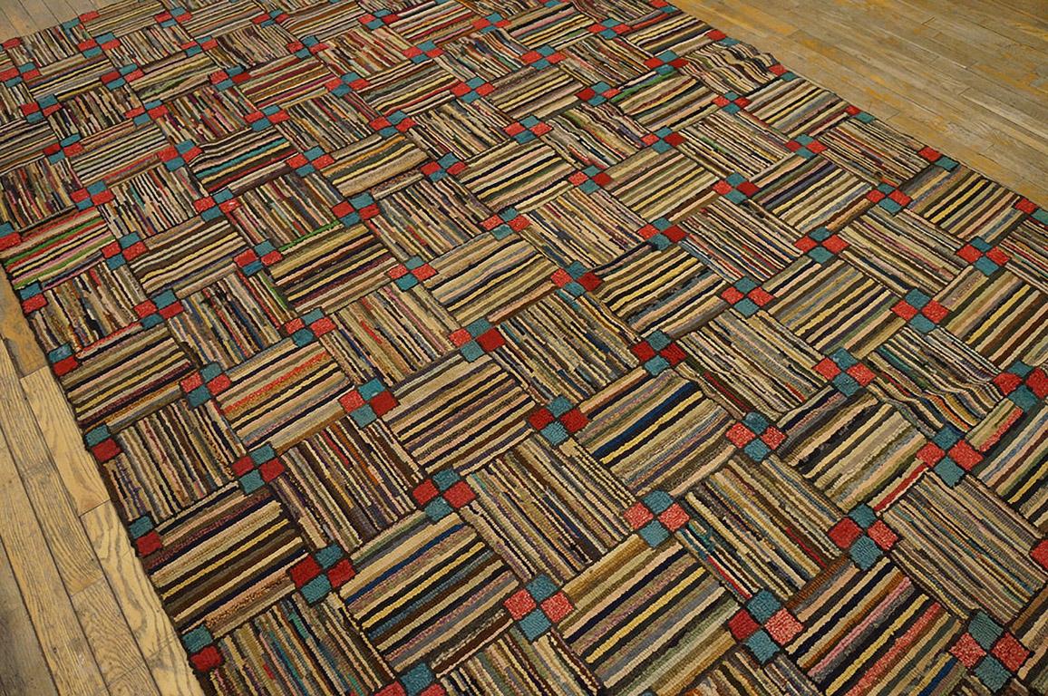 Tapis à capuche américain du début du 20e siècle (5''10 x 9''8 - 178 x 295) Bon état - En vente à New York, NY