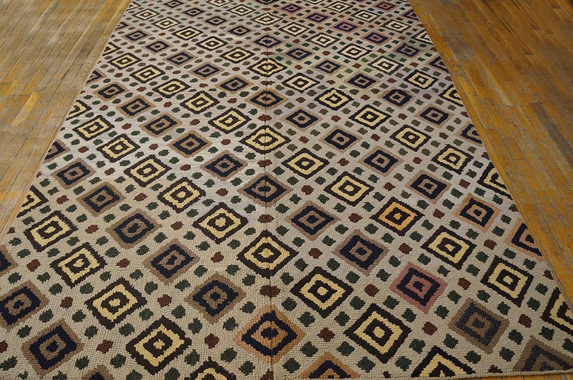 Antiker amerikanischer Kapuzenteppich, 2,13 m x 2,13 m, antik im Angebot 2