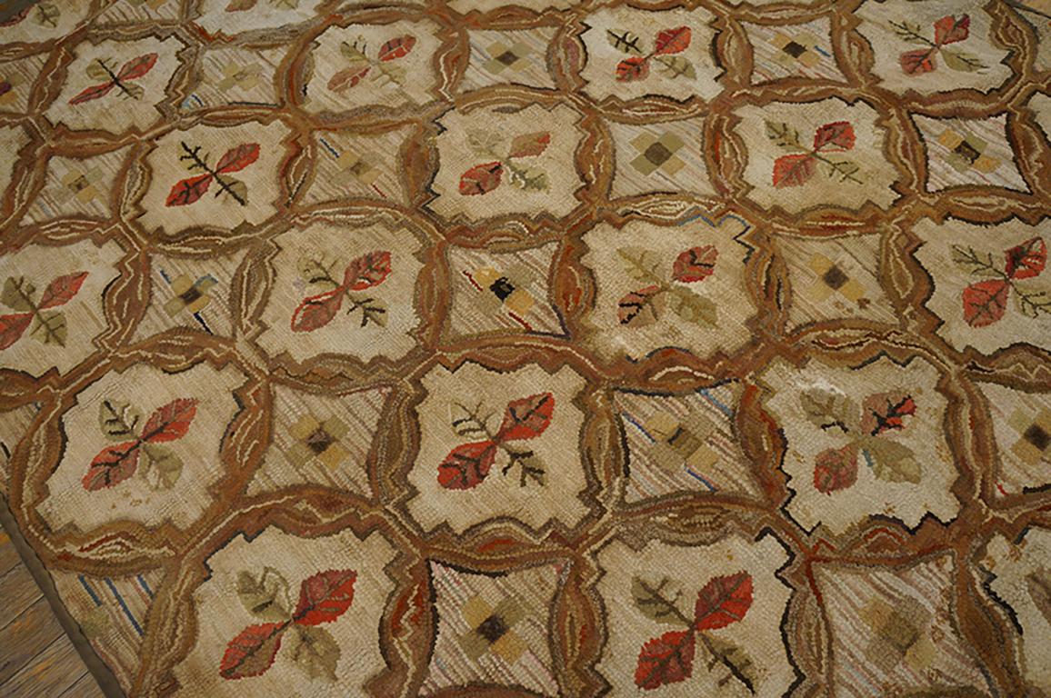 Antique American Hooked Rug In Good Condition For Sale In New York, NY