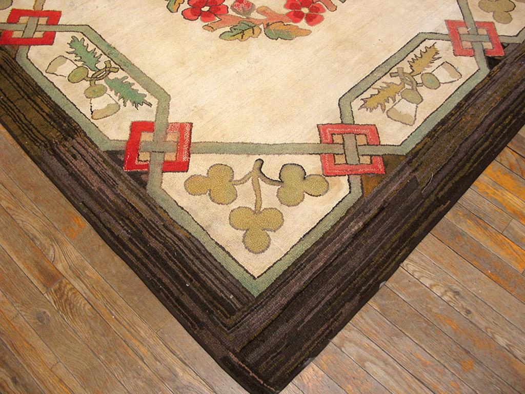 Antiker amerikanischer Kapuzenteppich, 2,13 m x 2,13 m, antik  (Handgewebt) im Angebot
