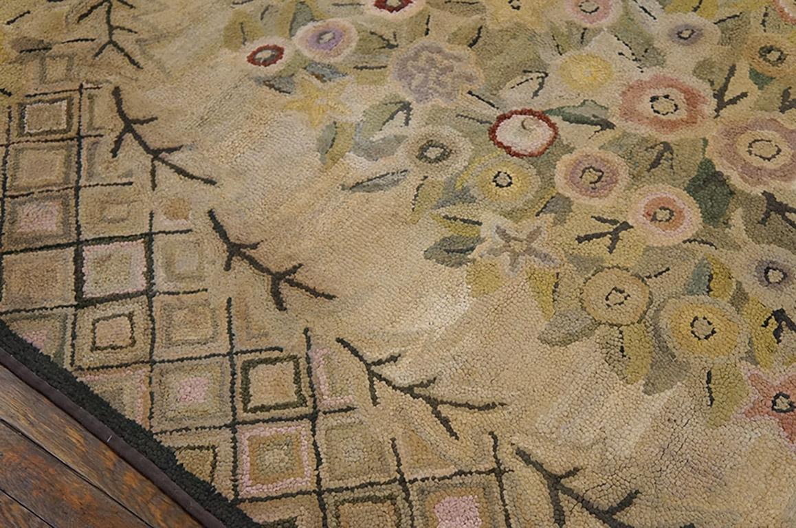 Antique American Hooked Rug 5' 9