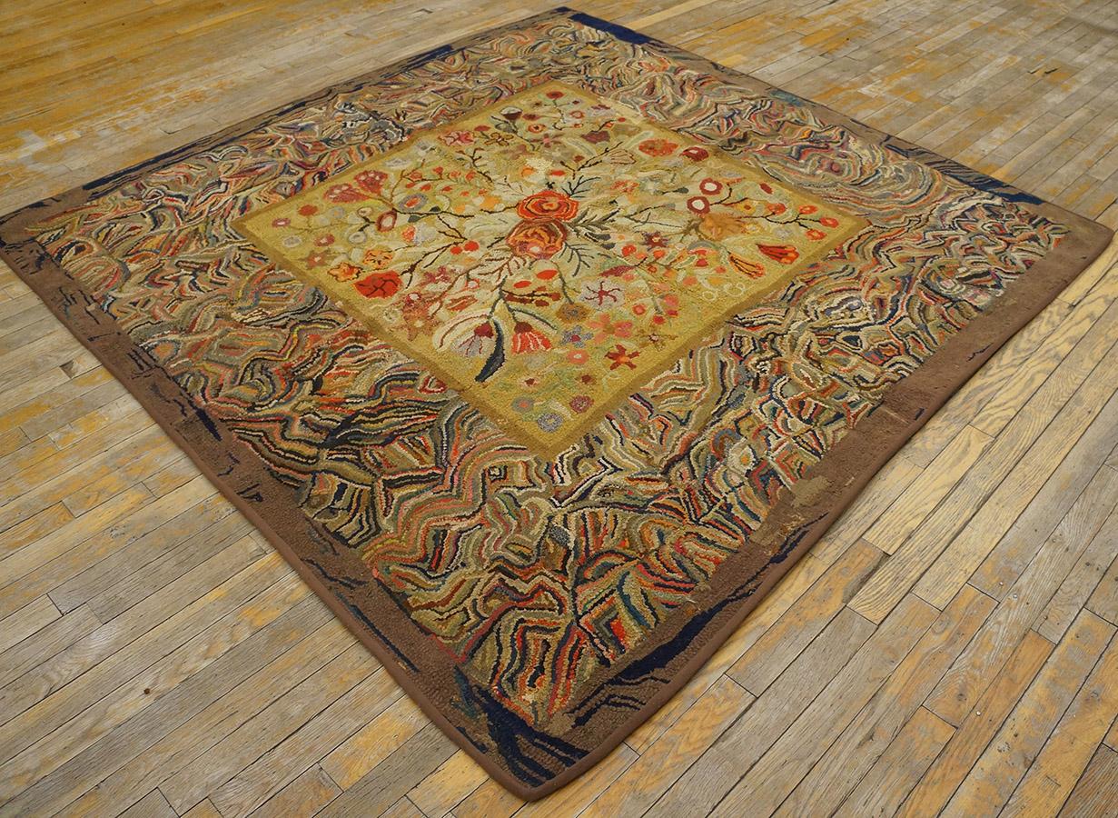 value of antique hooked rugs