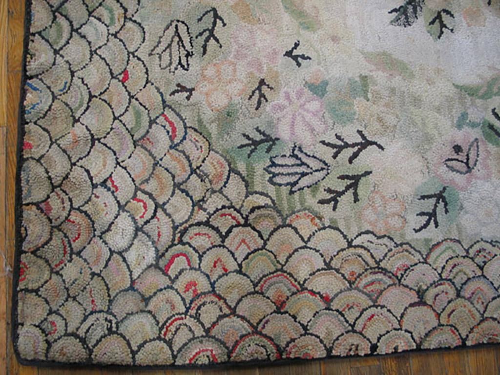 Amerikanischer Hakenteppich Gallery Carpet aus dem frühen 20.
6' x 12' - 183 x 266 
