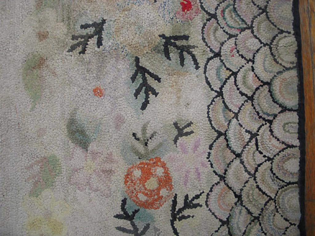 Amerikanischer Galerieteppich mit Kapuze aus dem frühen 20. Jahrhundert ( 6' x 12' - 183 x 266) (Volkskunst) im Angebot