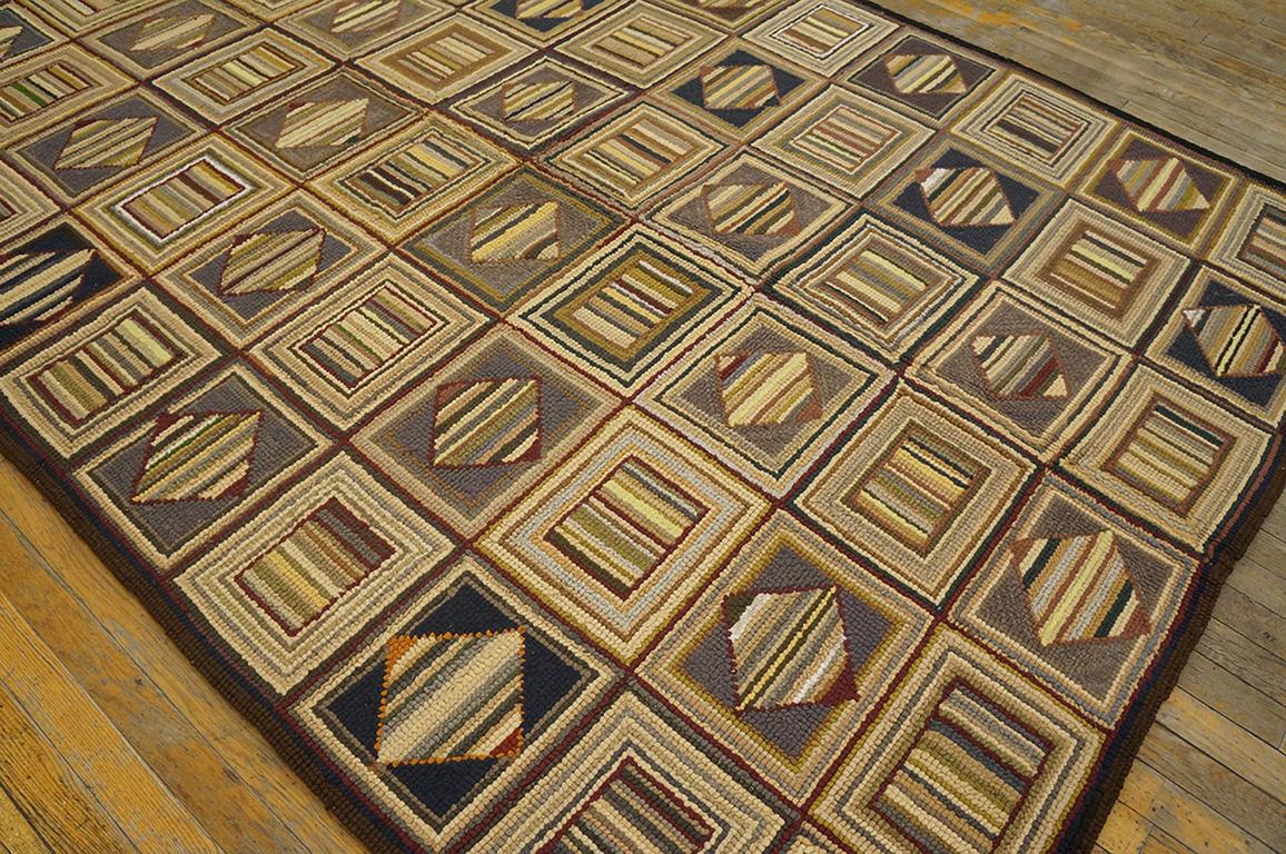 Alfombra americana de mediados del siglo XX ( 6' x 8'7