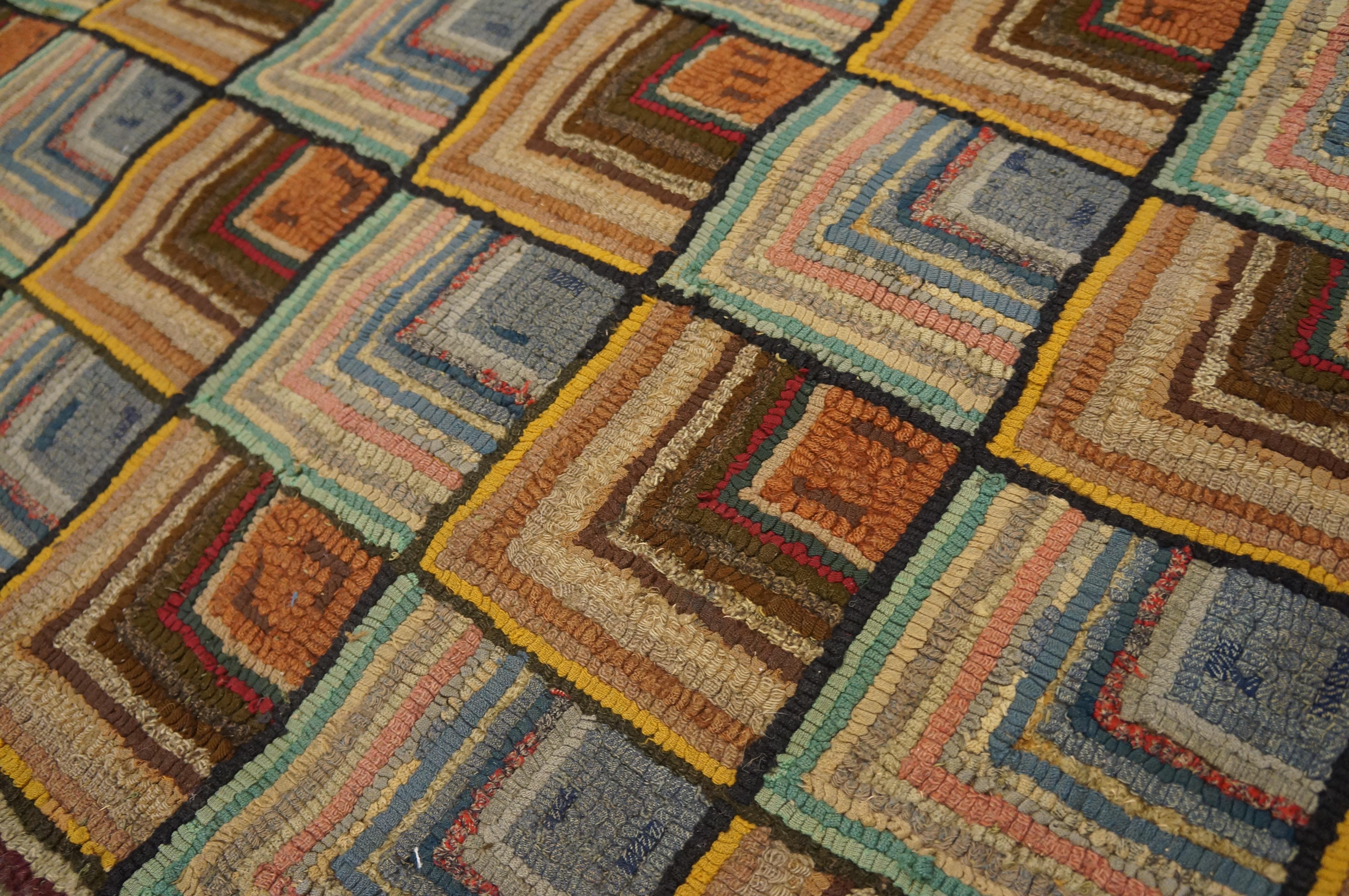 Amerikanischer Kapuzenteppich mit Kapuze aus dem frühen 20. Jahrhundert ( 6'3