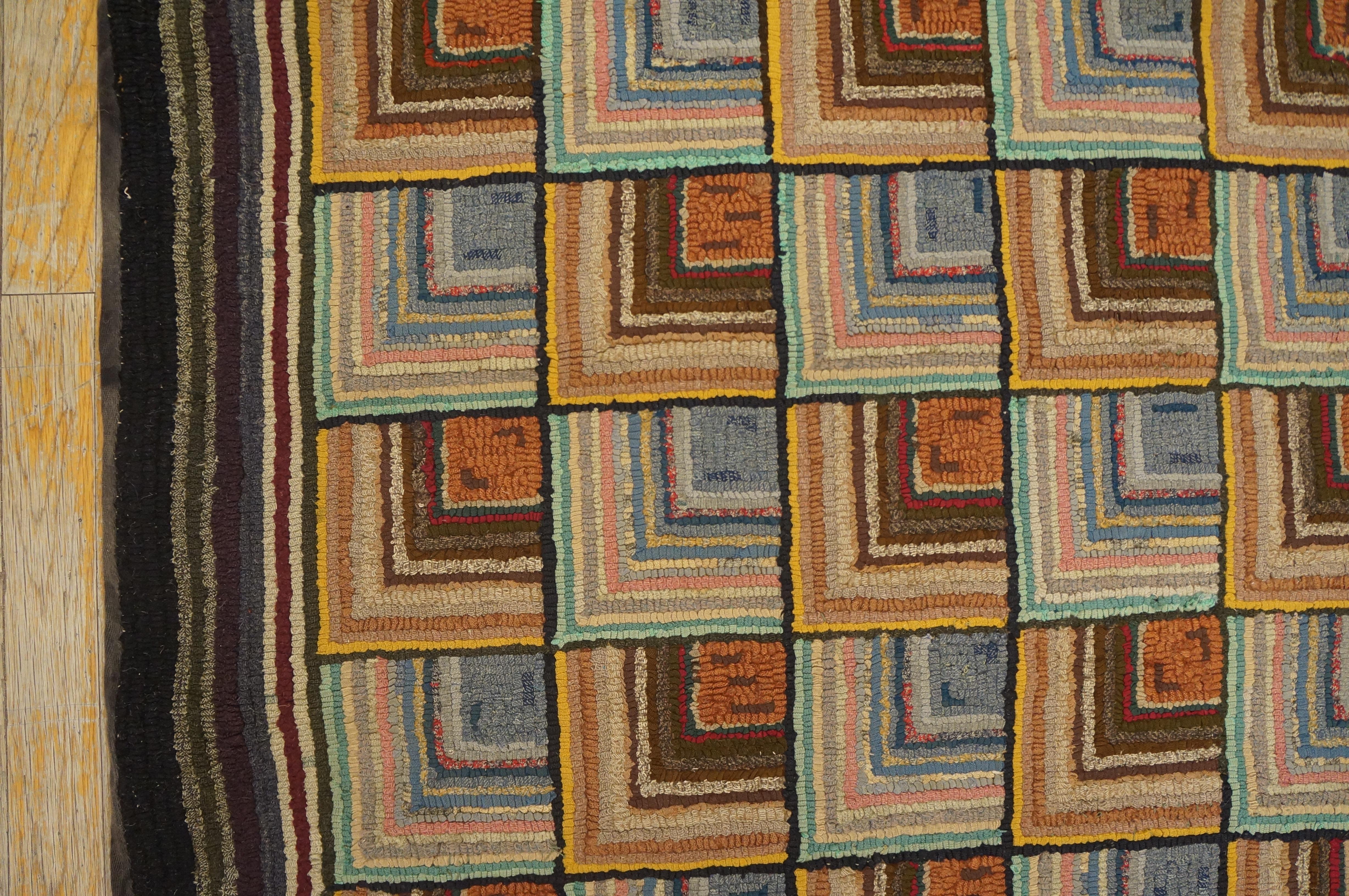 Amerikanischer Kapuzenteppich mit Kapuze aus dem frühen 20. Jahrhundert ( 6'3