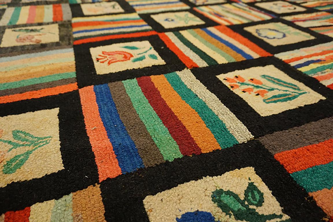 1930s American Hooked Rug ( 7'4