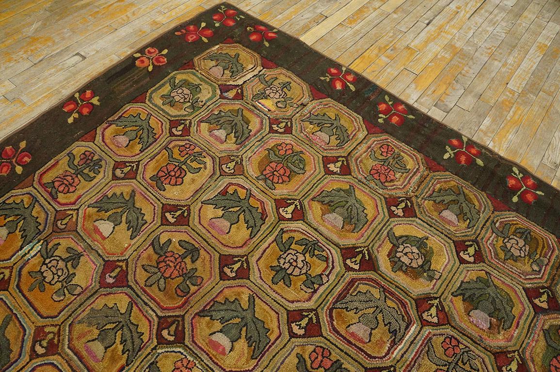 Antique American Hooked Rug For Sale 2