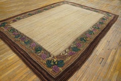 Antique American Hooked Rug 8' 8" x 11' 8"