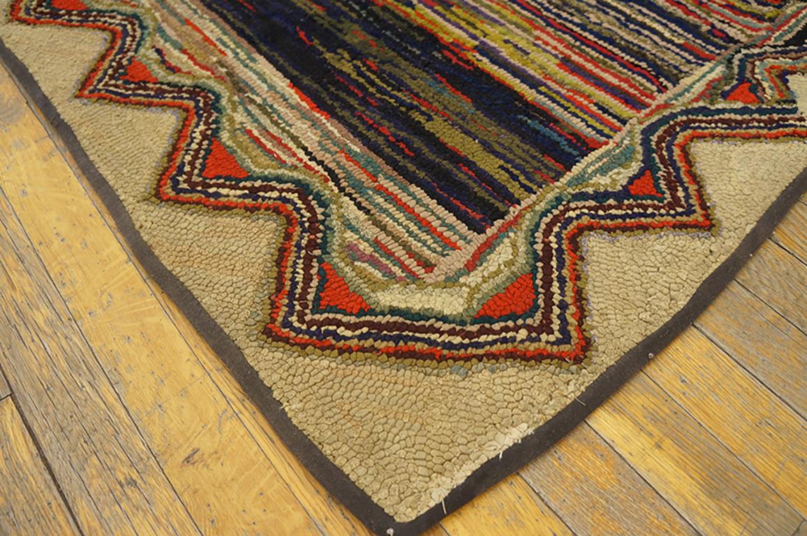 Antique American Hooked Rug 3' 6