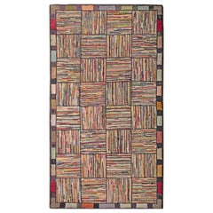 Antique American Hooked Rug 3' 1" x 5' 7"