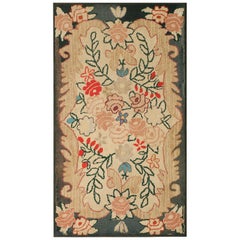 Antique American Hooked Rug 2' 4" x 4' 10"