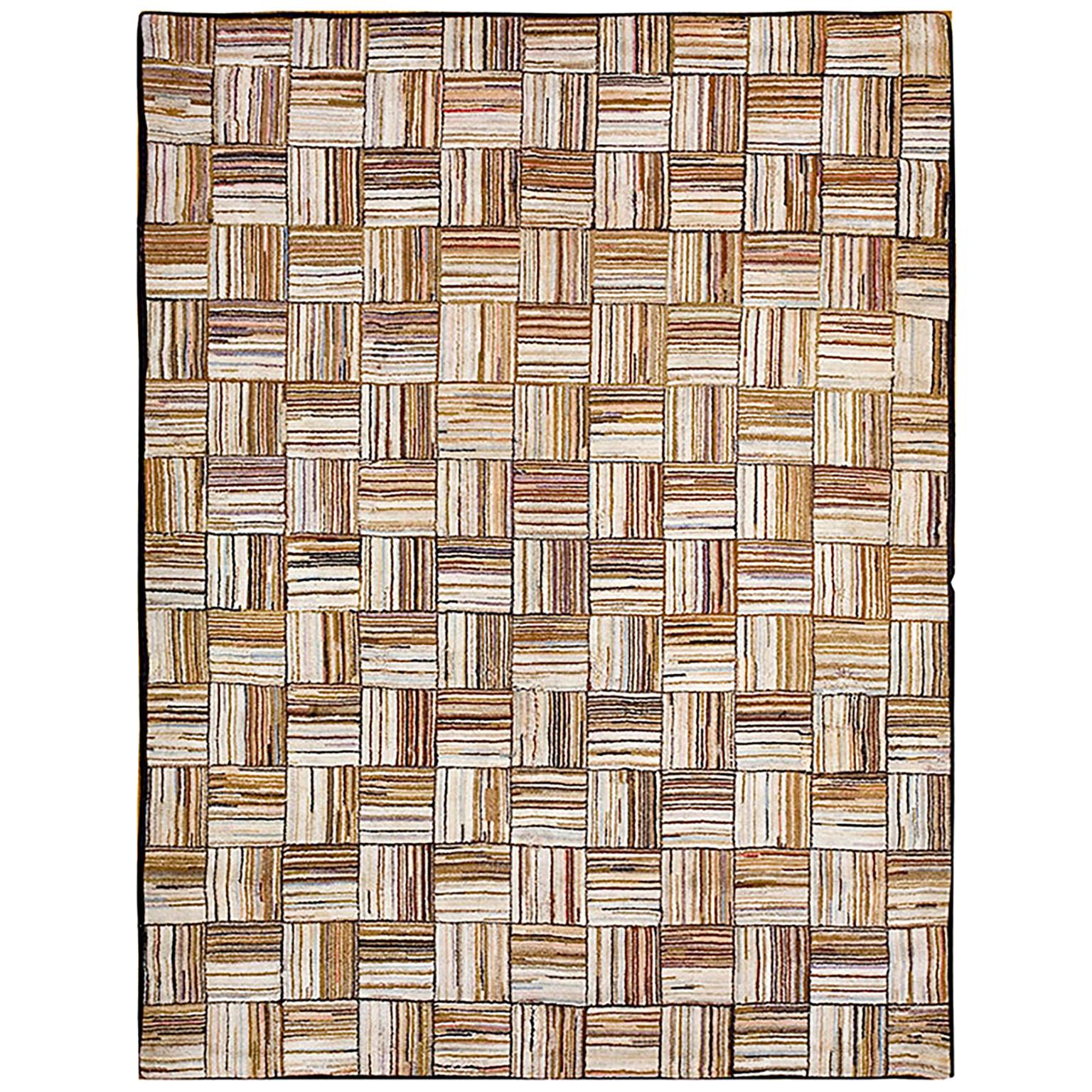 Late 19th Century American Hooked Rug ( 5'8" x 7'5" 173 x 226 )