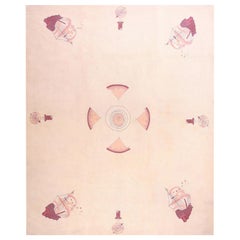 Alfombra náutica americana de mediados del siglo XX ( 11' x 14' - 335 x 426 )
