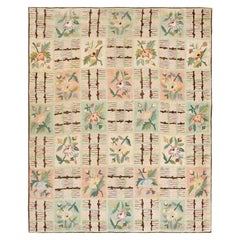 1920s American Hooked Rug in Art Deco Style ( 6'10" x 8'9" - 208 x 266 cm )
