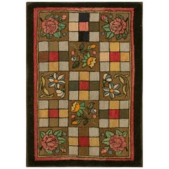 Antique American Hooked Rug 3' 0" x 4' 6"