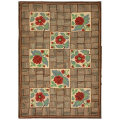 Antique American Hooked Rug 3' 0" x 4' 6" 