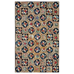 Tapis à capuche américain ancien