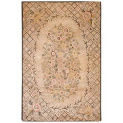Antique American Hooked Rug 5' 9" x 8' 9" 