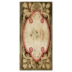 Antique American Hooked Rug 2' 6" x 4' 0" 