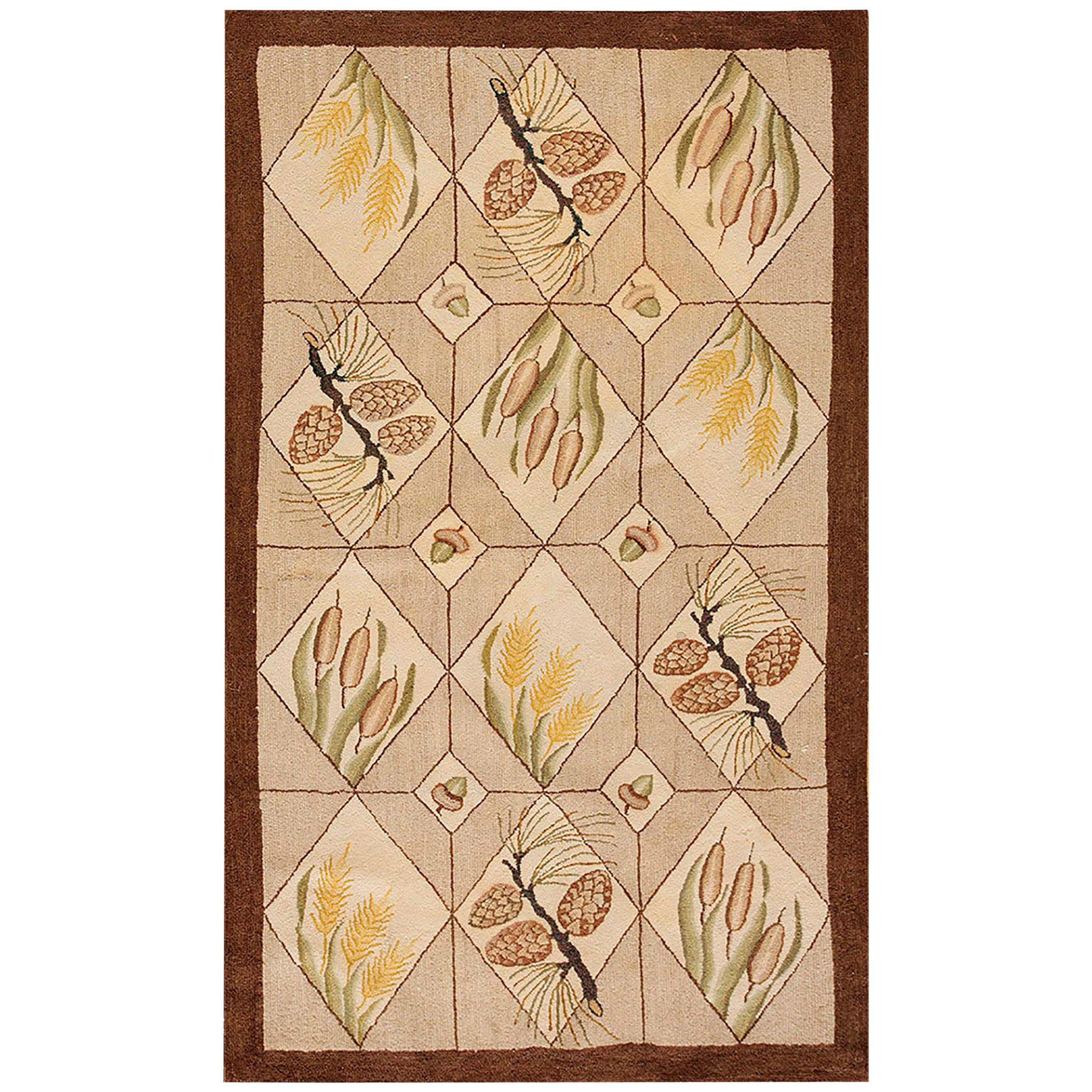 Antique American Hooked Rug