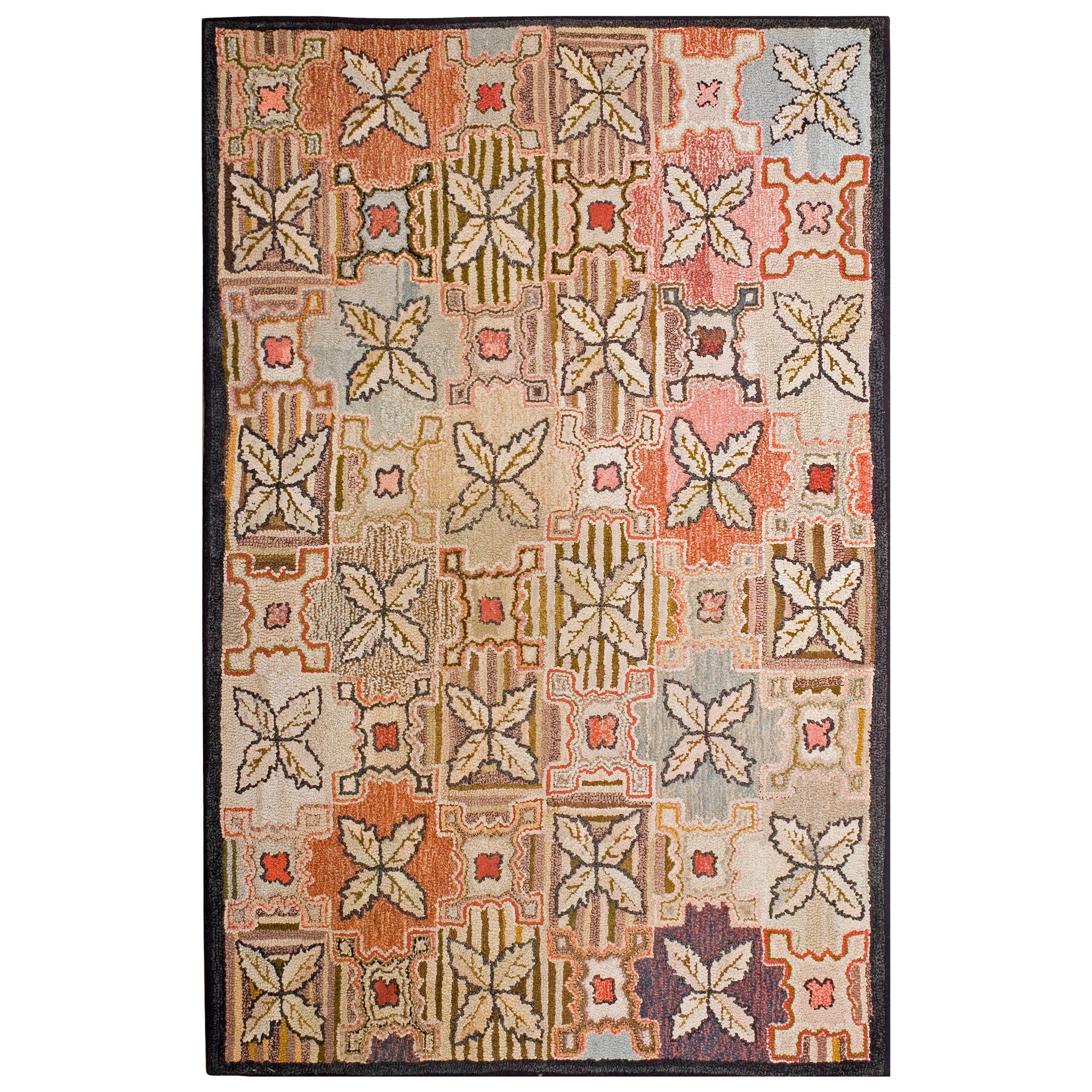 Early 20th Century American Hooked Rug  ( 4' x 6' - 122 x 183 )