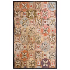 Early 20th Century American Hooked Rug  ( 4' x 6' - 122 x 183 )