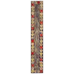 Tapis crocheté américain des années 1930 ( 2'6" x 15'6" - 76 x 472 )