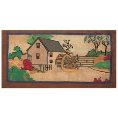 Antique American Hooked Rug