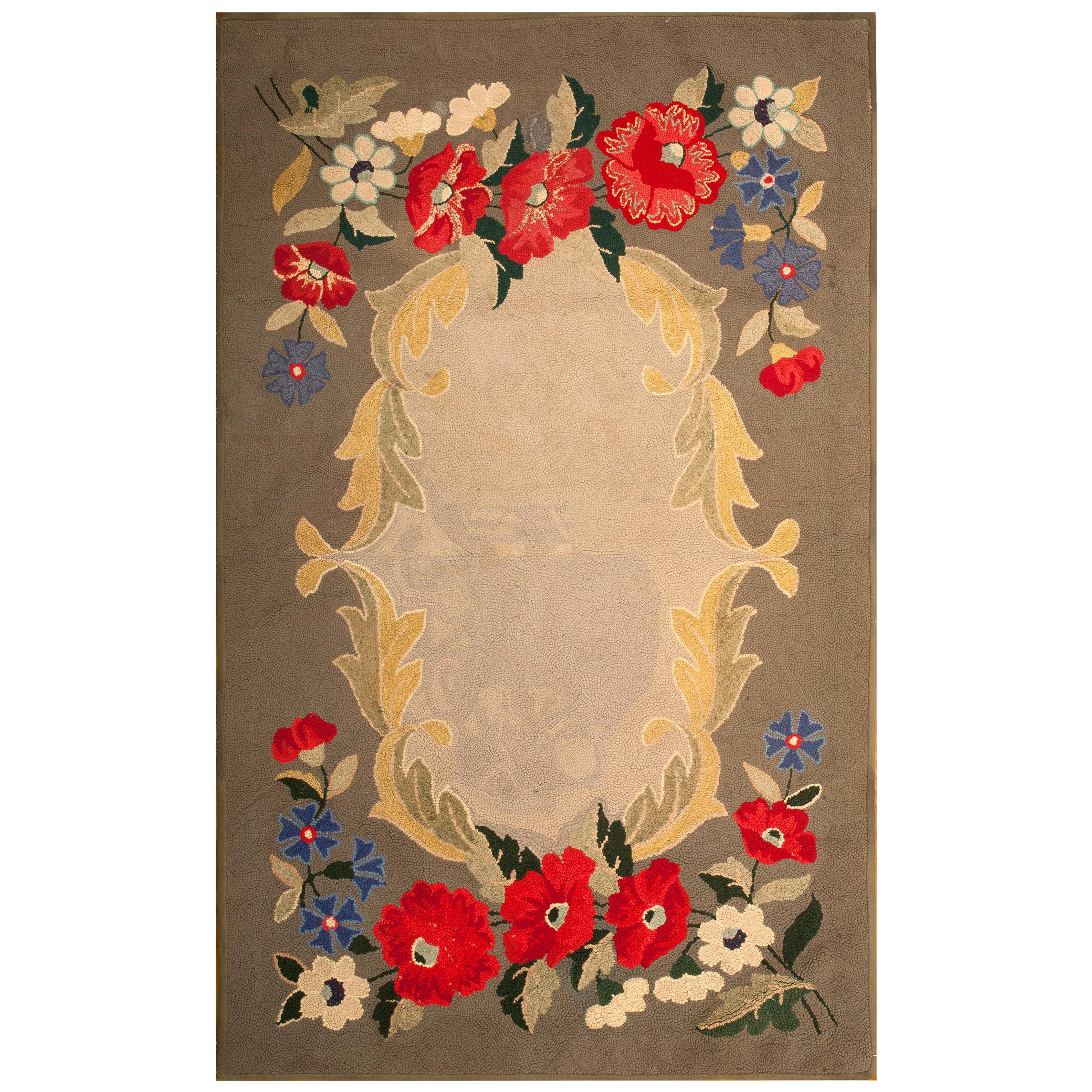 Antique American Hooked Rug