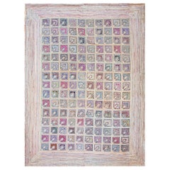Tapis à capuche américain ancien