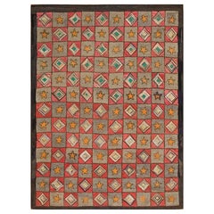 Tapis à capuche américain ancien