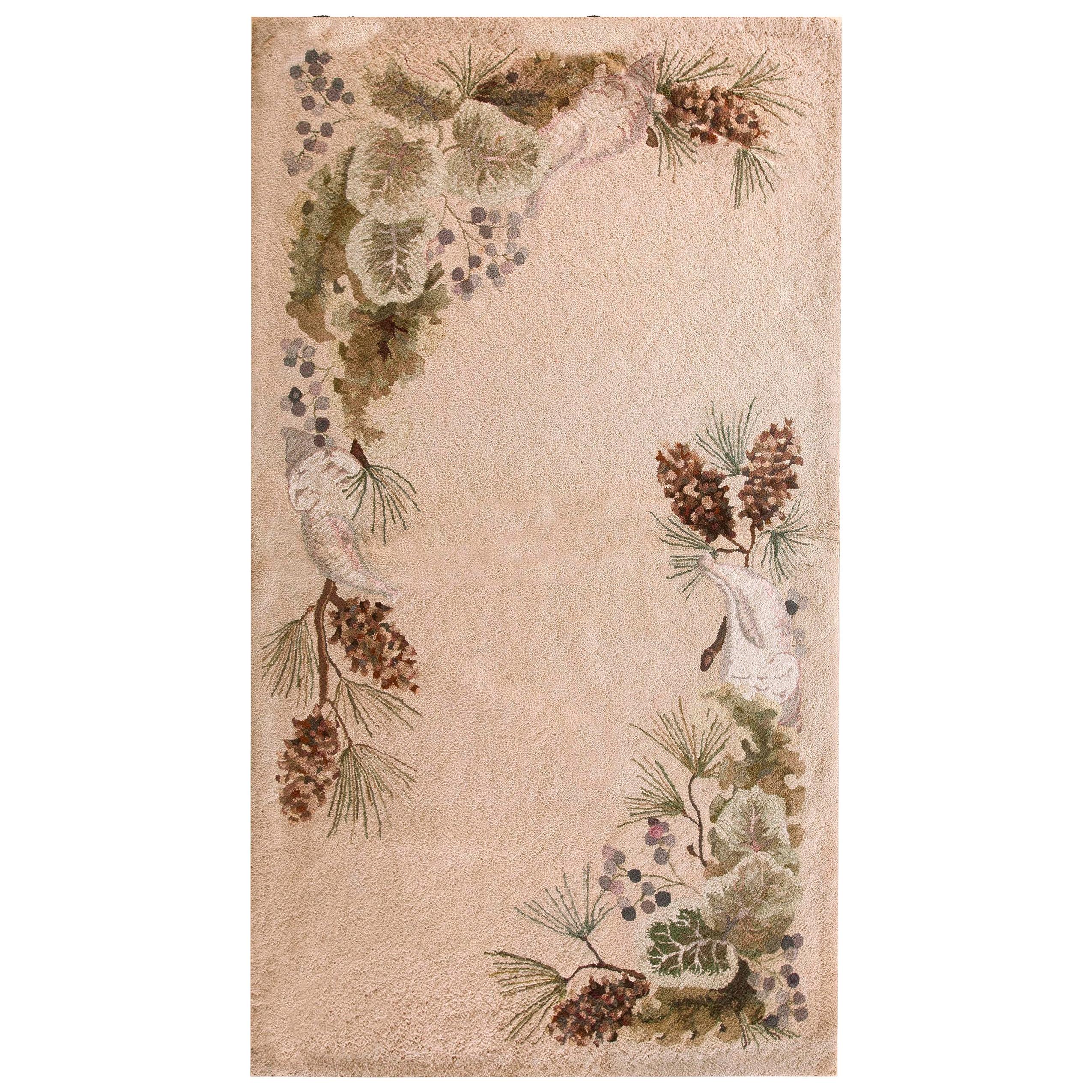 Tapis à capuche américain ancien