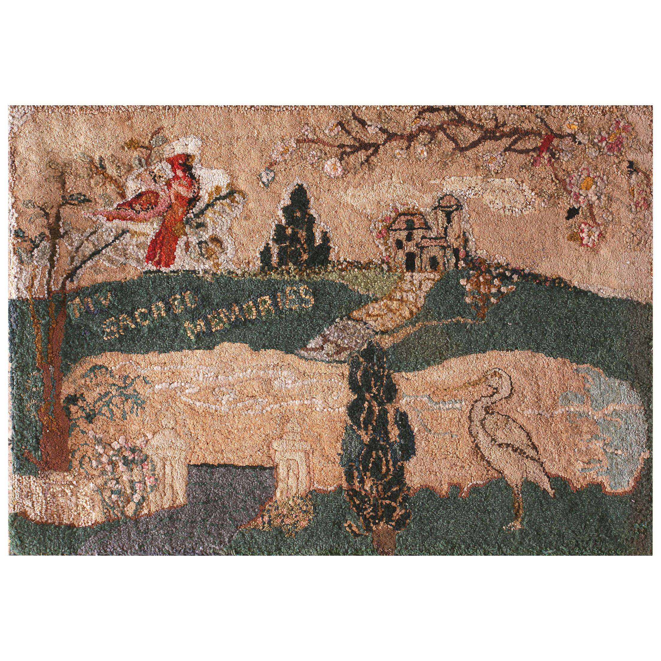 Tapis à capuche américain ancien en vente