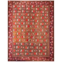 19th Century American Hooked Rug  ( 11'8" x 15'4" - 355 x 467 )