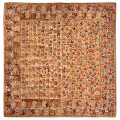 Antiker amerikanischer Kapuzenteppich, 2,25 m x 2,25 m, antik