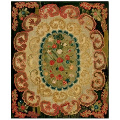 19th Century American Hooked Rug ( 7'6" x 8'9" - 228 x 266 )