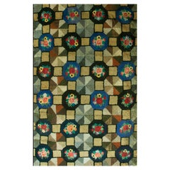 Antique American Hooked Rug