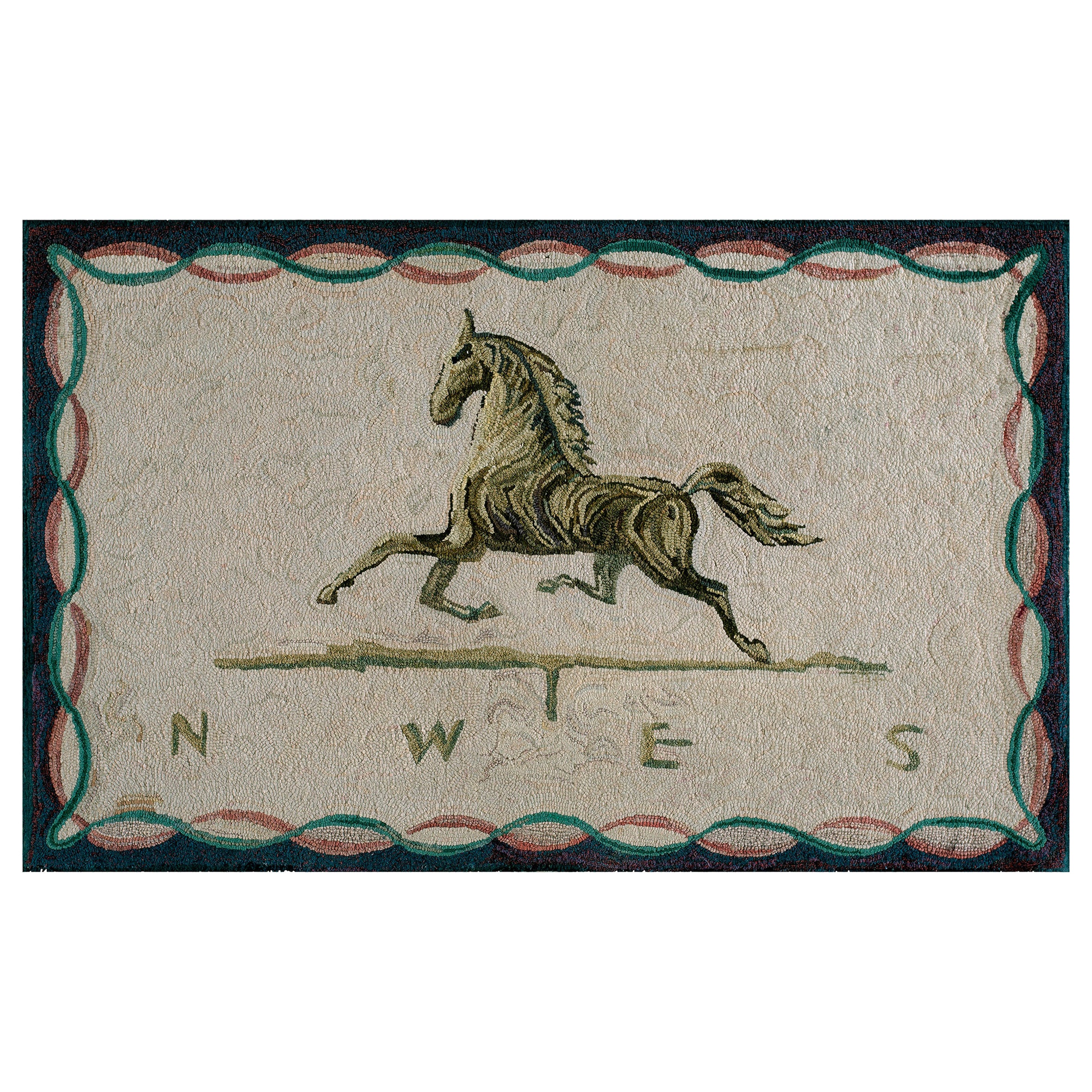 Tapis à capuche américain ancien en vente