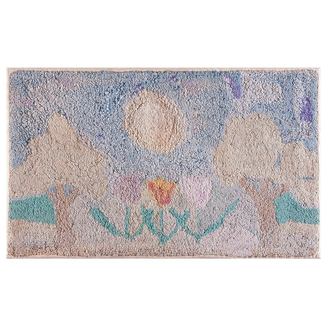 Tapis à capuche américain ancien 2''0x3''4