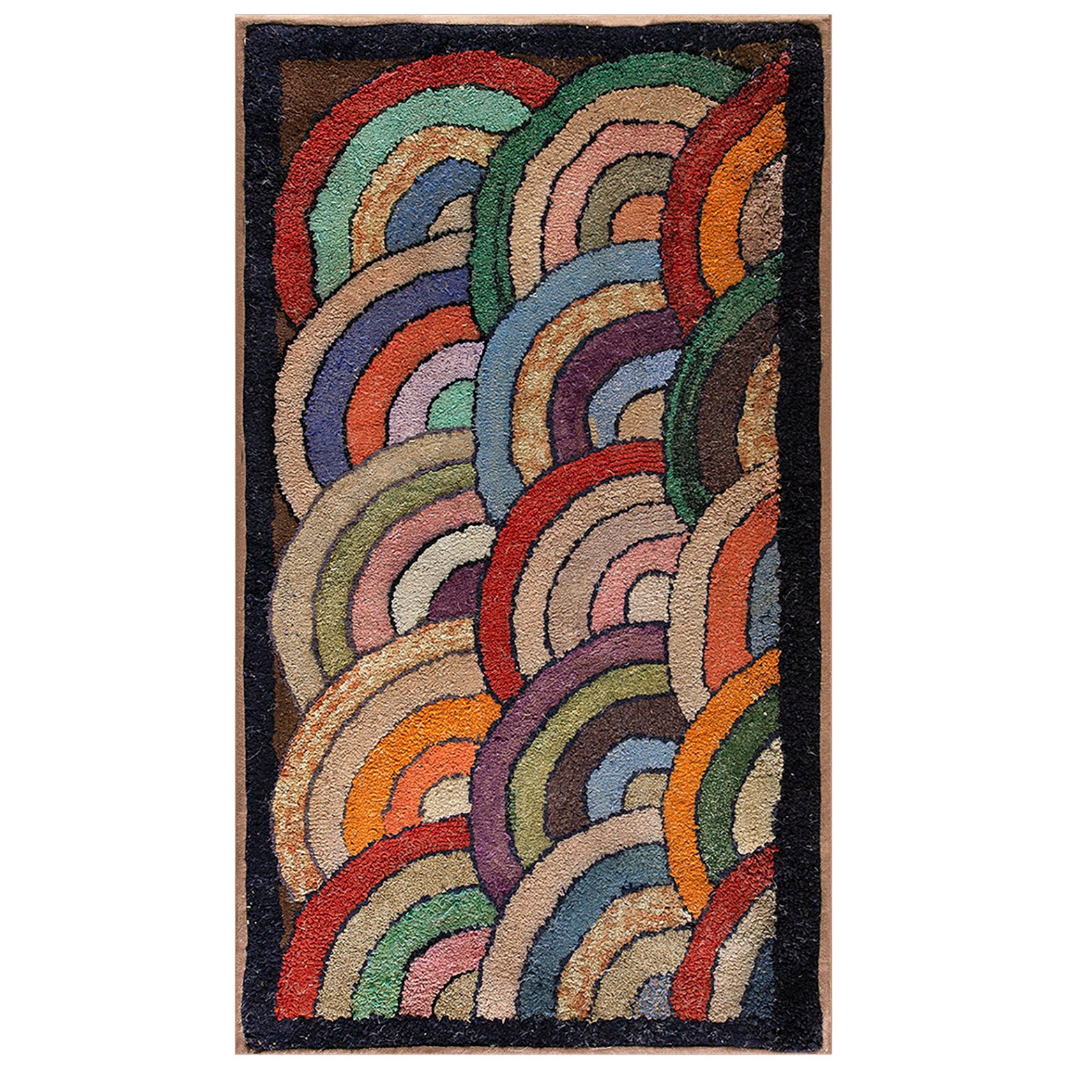 Tapis à capuche américain ancien 2''3x4''4