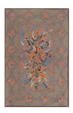 Antique American Hooked Rug 3' 0" x 4' 7" 