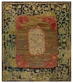 Used American Hooked Rug 8' 10" x 10' 3"