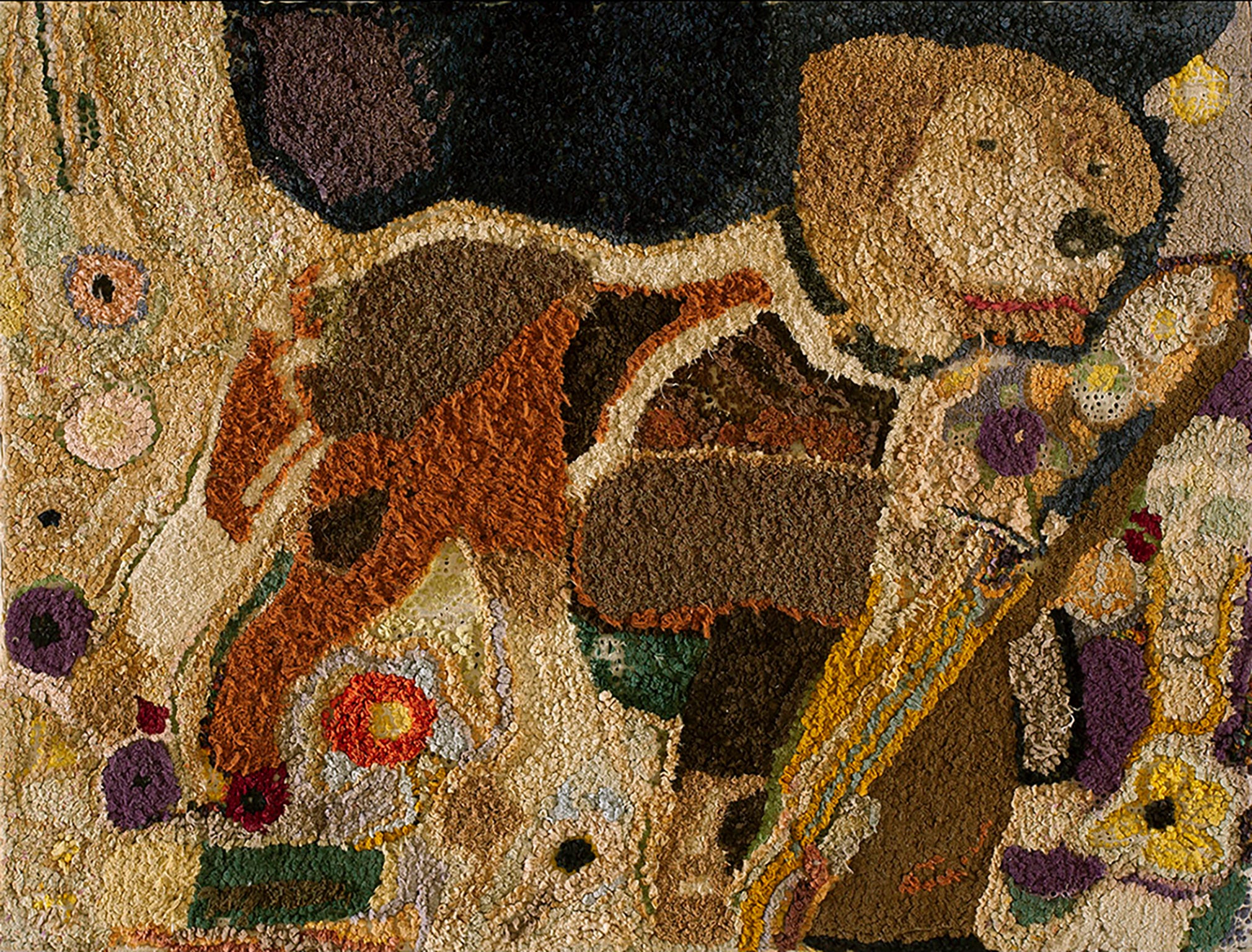 Antiker amerikanischer Kapuzenteppich mit Kapuze im Angebot
