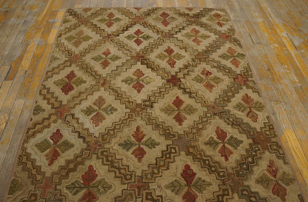 Antique American Hooked Rug Rugs In Good Condition For Sale In New York, NY