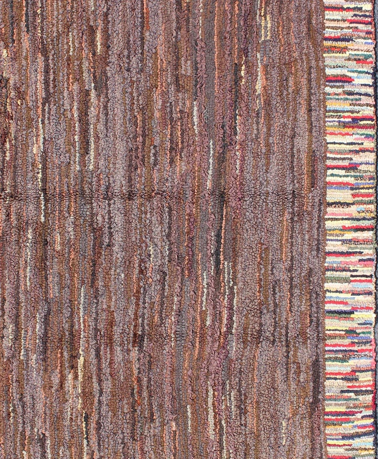Antique American Hooked Rug with Colorful Variegated Design For Sale at ...